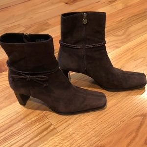 Etienne Aigner suede ankle boots